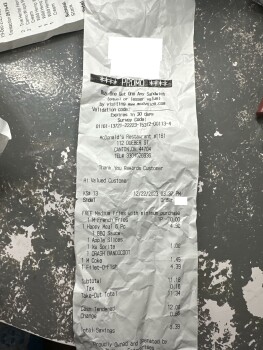 مراجعة المستهلك - سلامة الغذاء McDonald's, Dueber Avenue Southwest, Canton, OH, USA Yesterday Fish The sandwich bun was hard like i... صورة فوتوغرافية #3