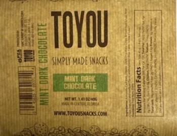 Food Recall ToYou Snack Bars in a variety of flavors - recalls due to due to undeclared soy ToYou Snacks, of Win... photo #3
