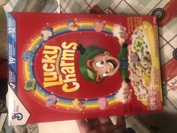 Verbraucherbewertung – Lebensmittelsicherheit Lucky Charms, Food Lion, Fowler Street, Ellijay, GA, USA I ate a bowl of Lucky Charms around midnigh... Foto #3