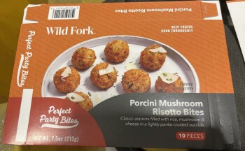 Outbreak Wild Fork Porcini Mushroom Risotto Bites - Public health alert due to misbranding & allergen The FSI... photo #3