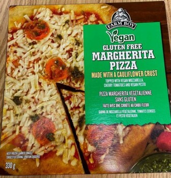 Food Recall Farm Boy Vegan Gluten Free Margherita Pizza - recalled due to undeclared milk Farm Boy brand Vegan G... photo #3