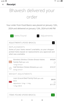 Consumer Review - Food Safety Instacart, Toronto, ON, Canada Jan 12, I ordered instacart from  food basic, i .bought 4 cans of che... photo #5