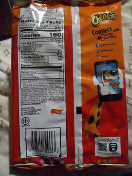 Consumer Review - Food Safety Cheetos Crunchy, Albuquerque, NM, USA Suspected food poisoning. Symptoms: Diarrhea, Nausea, Vomiting... photo #2