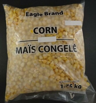 Food Recall Eagle brand Corn (frozen) - recalled due to Salmonella Eagle brand Corn (frozen) is being recalled f... photo #1
