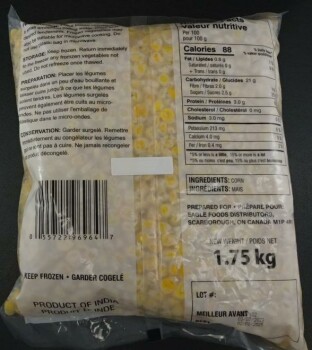 Food Recall Eagle brand Corn (frozen) - recalled due to Salmonella Eagle brand Corn (frozen) is being recalled f... photo #2