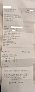 Consumer Review - Food Safety The Cheesecake Factory, Buford Drive, Buford, GA, USA Twice so far that I have food poisoning from c... photo #3