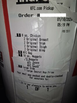 Consumer Review - Food Safety KFC, 15802 Bear Creek Pkwy, Redmond, WA, USA Suspected food poisoning. Symptoms: Diarrhea, Nausea, S... photo #3