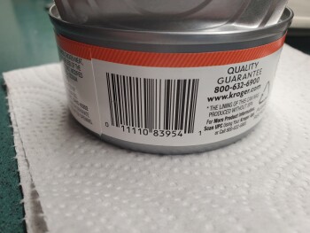 Consumer Review - Food Safety Kroger Marketplace, South Columbia Avenue, Rincon, GA, USA KROGER Chunk Canned Chicken Bad seal on p... photo #2
