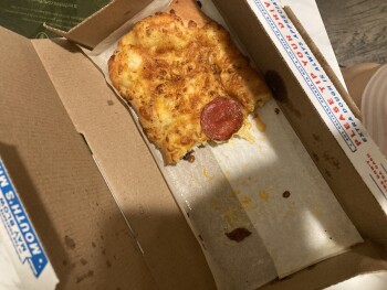 Consumer Review - Food Safety Domino's Pizza, Yellow Bluff Road, Jacksonville, FL, USA Today, right now. I ordered a thin crust pi... photo #1