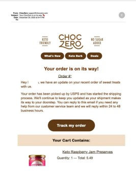 Consumer Review - Food Safety ChocZero Inc., East Valencia Drive, Fullerton, CA, USA Ive been eating sugar free products from Choc... photo #2