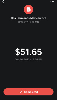 Consumer Review - Food Safety Dos Hermanos Mexican Grill & Bar, 85th Avenue North, Brooklyn Park, MN, USA Dec 26, 2023 Food and or... photo #1