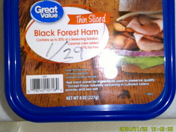 Consumer Review - Food Safety Great Value Black Forest Ham, Walmart, Albrae Street, Fremont, California, USA Ate Great Value Black... photo #1