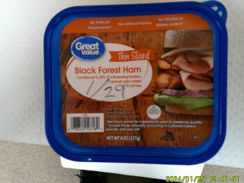 Consumer Review - Food Safety Great Value Black Forest Ham, Walmart, Albrae Street, Fremont, California, USA Ate Great Value Black... photo #2
