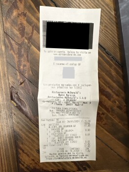 Consumer Review - Food Safety McDonald's, Madrid, Spain I had a menu in mc donalds in T4 madrid airport at 5pm  I started feeling... photo #2