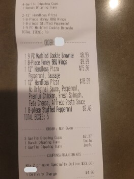 Consumer Review - Food Safety Domino's Pizza, South Cotton Lane, Goodyear, AZ, USA I ordered wings with my pizza last night. I was... photo #3