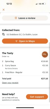 Consumer Review - Food Safety The Tasty Chinese Take Away, Dodsborough Road, Doddsborough, Lucan, County Dublin, Ireland Got a spi... photo #2