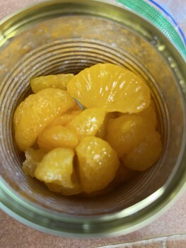 Consumer Food Safety Report Sweet Harvest Mandarin Oranges, Aldi, Lincoln, NE, USA My friend found a nail in her can of mandarin... photo #3