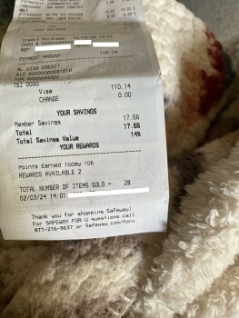 Consumer Review - Food Safety Safeway, 4440 Tassajara Road, Dublin, CA, USA . I meant to say that I bought it on February 3. 2024... photo #2