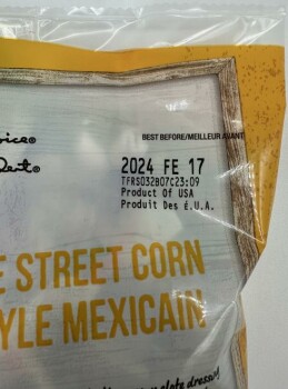 Food Recall President's Choice & Taylor Farms Mexican-Style Street Corn Salad Kits - recalled due to Listeria Pr... photo #2