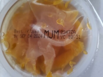 Consumer Review - Food Safety Target Grocery, Commons Street, Lone Tree, CO 80124, USA Consumed one spoon of a Del Monte Mandarin... photo #3