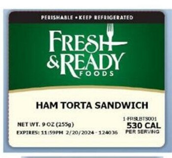 Food Recall Fresh and Ready, Sprig and Sprout, Jack and Olive Torta sandwiches - due to Listeria monocytogenes F... photo #1