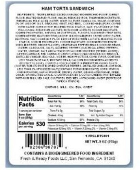 Food Recall Fresh and Ready, Sprig and Sprout, Jack and Olive Torta sandwiches - due to Listeria monocytogenes F... photo #3