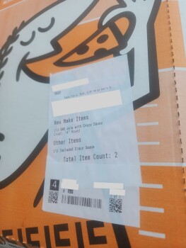 Consumer Review - Food Safety Little Caesars Pizza, East Cedar Avenue, Flagstaff, AZ, USA I ordered the half pepperoni and half ja... photo #2