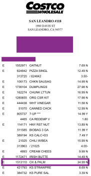 Consumer Review - Food Safety Costco Wholesale, Davis Street, San Leandro, CA, USA Suspected food poisoning from Ox & Palm corned... photo #1
