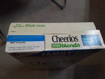 Consumer Review - Food Safety Walmart Supercenter, Holly Street, Blair, NE, USA Only thing changed in diet was veggie cheerios.  A... photo #1