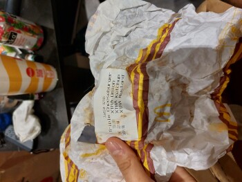Consumer Review - Food Safety McDonald's, Souter Way, Weymouth, UK Last night/this morning Triple Cheeseburger from Mcdonalds My w... photo #3