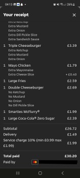 Consumer Review - Food Safety McDonald's, Souter Way, Weymouth, UK Last night/this morning Triple Cheeseburger from Mcdonalds My w... photo #7