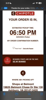 Consumer Review - Food Safety Chipotle Mexican Grill, Belmont Chase Drive, Ashburn, VA, USA Suspected food poisoning. Symptoms: Na... photo #2