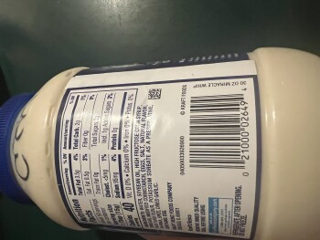 تقرير سلامة الغذاء للمستهلك Kraft miracle whip, Chillicothe, OH, USA Kraft miracle whip.  Hard yellow crusty gunk under the seal... صورة فوتوغرافية #2