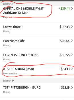 Consumer Review - Food Safety AT&T Stadium, AT&T Way, Arlington, TX, USA Att stadium

There were three of us who went to see Bil... photo #2