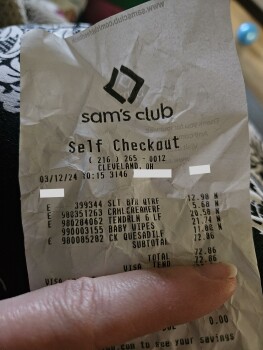Consumer Review - Food Safety Sam's Club, Brookpark Road, Brooklyn, OH, USA Today Hatch chicken and cheese from quesadilla from Sa... photo #1