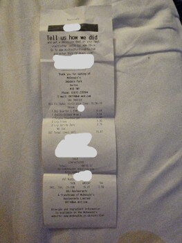 Consumer Review - Food Safety McDonald's, Wall Way, Gorton, Manchester, UK Within minutes of eating my food, double quarter pounde... photo #2