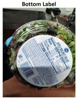 Food Recall Kroger Apple Walnut With Chicken Salad Bowl recalled due to undeclared allergen Taylor Farms Pacific... photo #2