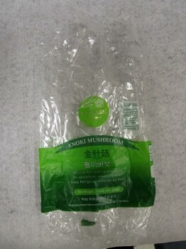 Food Recall K-Fresh Enoki Mushroom - recalled due to Listeria monocytogenes K-Fresh brand Enoki Mushroom product... photo #2