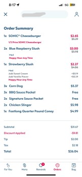 Consumer Review - Food Safety Sonic Drive-In, South Range Avenue, Denham Springs, LA, USA I got a double cheeseburger from sonic b... photo #2