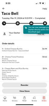 Consumer Review - Food Safety Taco Bell, Northeast Highway 99, Vancouver, WA, USA Steak quesadilla and beef Doritos taco led to fo... photo #2