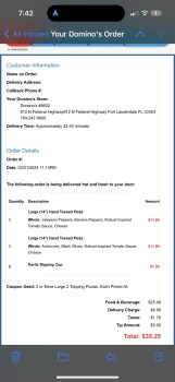 Consumer Review - Food Safety Domino's Pizza, North Federal Highway, Fort Lauderdale, FL, USA photo #2