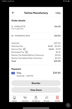 Consumer Review - Food Safety Doordash, Tartine Manufactory, Alabama Street, San Francisco, CA, USA This occurred yesterday. I ord... photo #2