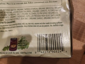 消费者评论 - 食品安全 Food Lion, South Broadway Street, Forest City, NC, USA I purchased Amys Pad Tai at Food Lion Forest... 照片 #2
