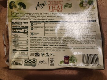 消费者评论 - 食品安全 Food Lion, South Broadway Street, Forest City, NC, USA I purchased Amys Pad Tai at Food Lion Forest... 照片 #3