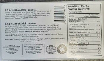 Food Recall Eat Sum More Beef Biltong - recalled due to salmonella Eat Sum More Inc. has issued a recall for its... photo #2