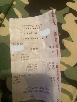 Consumer Review - Food Safety Pizza Hut, Dick Pond Road, Socastee, SC, USA Suspected food poisoning. Symptoms: Náuseas, Dolor de e... photo #2