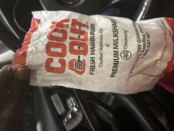 Consumer Review - Food Safety Cook Out, Freedom Drive, Charlotte, NC, USA My friend and I ordered two Cajun fries. Before I could... photo #2