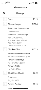 Consumer Review - Food Safety Shake Shack Vineland Pointe, Daryl Carter Parkway, Orlando, FL, USA Daughter ate chicken sandwich wi... photo #1