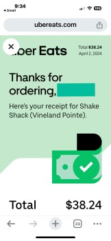 Consumer Review - Food Safety Shake Shack Vineland Pointe, Daryl Carter Parkway, Orlando, FL, USA Daughter ate chicken sandwich wi... photo #2