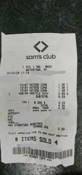 Consumer Review - Food Safety Hotdogs, Sam's Club, Sams Drive, Watertown, NY, USA My husband and i ordered hotdogs and he's okay b... photo #2